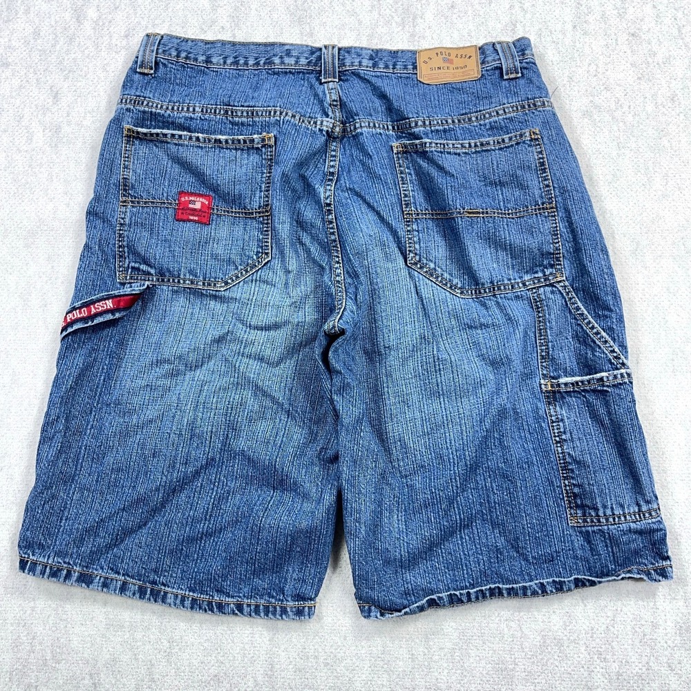 Vintage Y2K US Polo Assn Shorts Men 38 Carpenter Jorts Baggy 2000s Skate A66